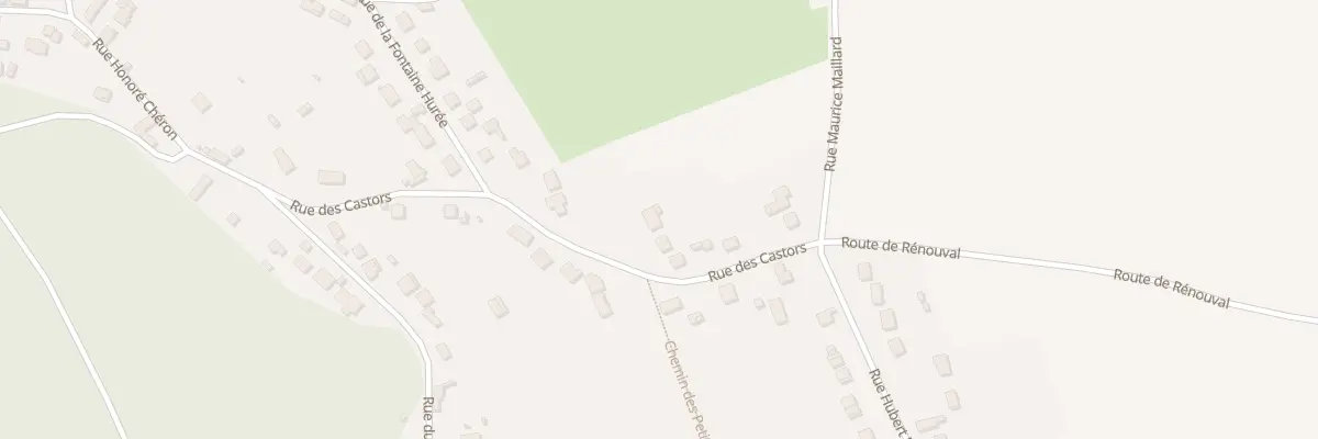 Plan du 178 Rue des Castors à Ronquerolles
