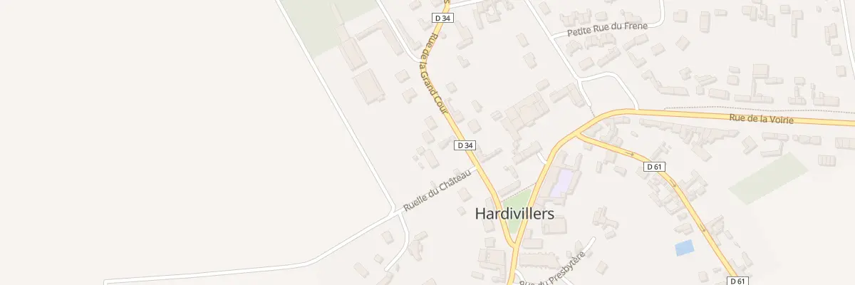 Plan du 11 Rue de la Grand Cour à Hardivillers