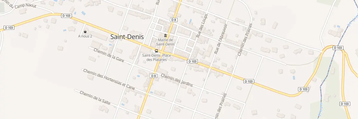 Plan du 12 Le Village à Saint-Denis