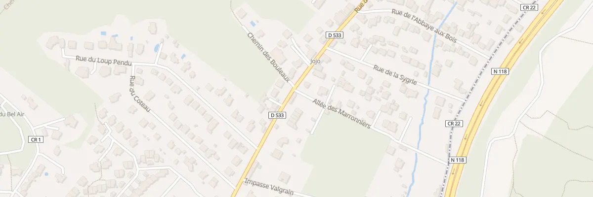 Plan du 58 Rue de Paris à Bièvres