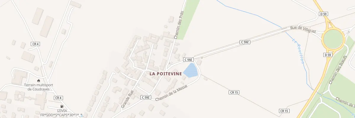 Plan du 11 Rue de Villejust à Villejust