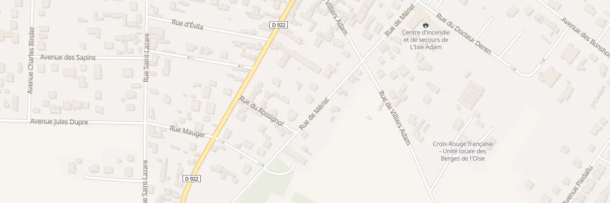 Plan du 30 Rue de Meriel à L’Isle-Adam