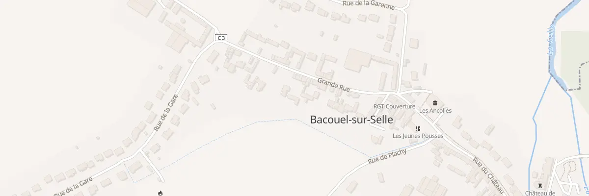 Plan du 13 Gr Grande Rue à Bacouel-sur-Selle