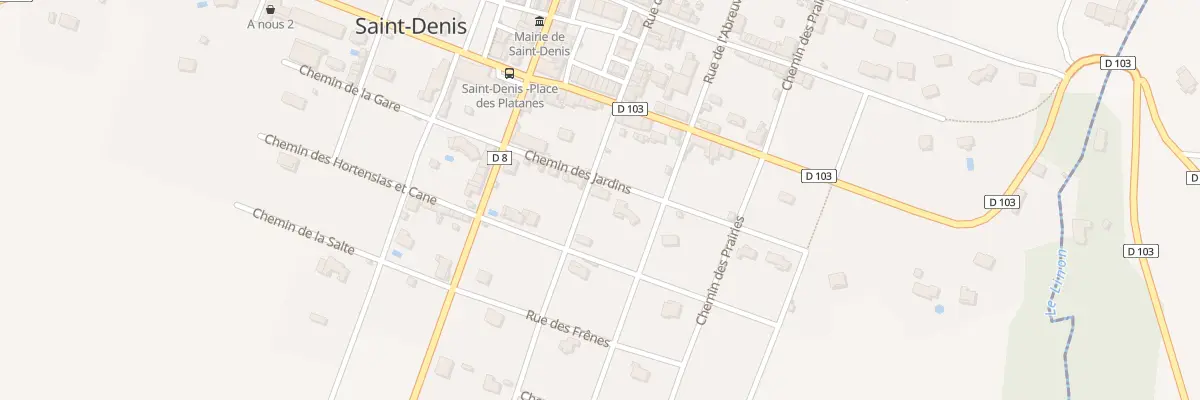 Plan du 8 Che des Jardins à Saint-Denis