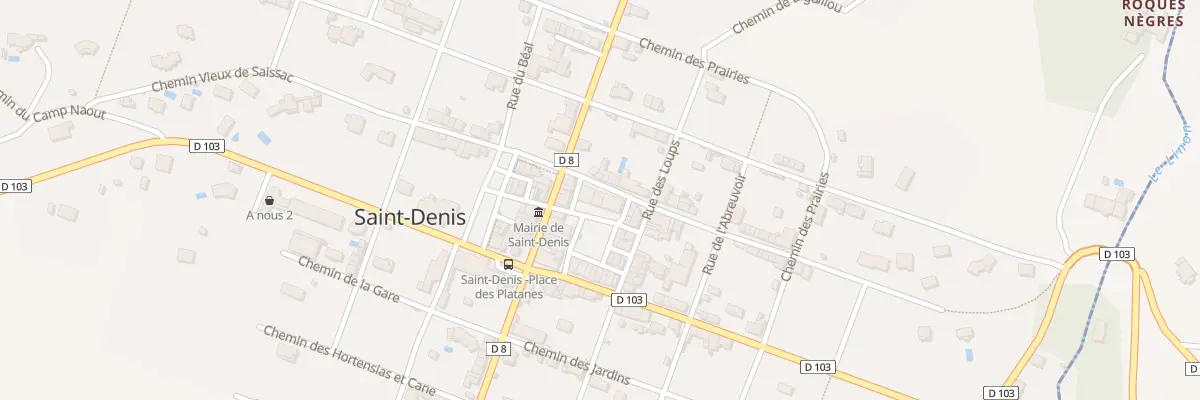 Plan du 59 Le Village à Saint-Denis