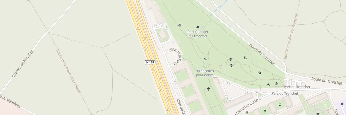 Plan du 6 All du Mail à Meudon
