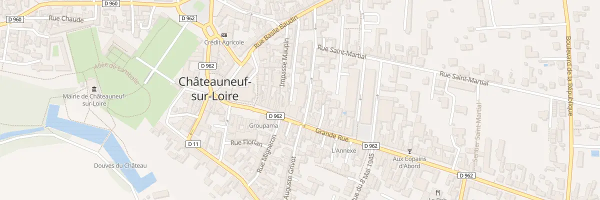 Plan du 3 Rue Abbadie à Châteauneuf-sur-Loire