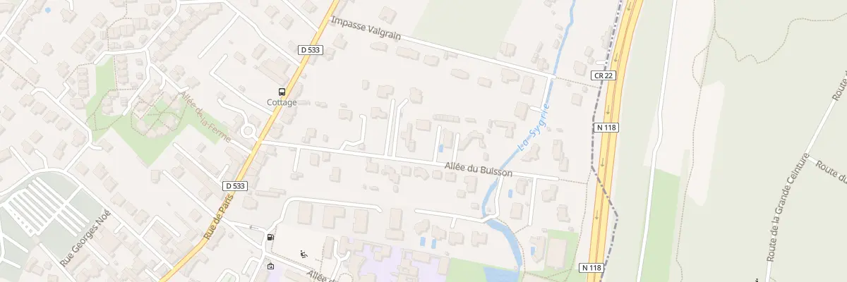 Plan du 15 All du Buisson à Bièvres