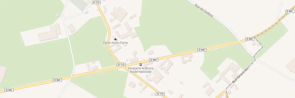 Plan du 6 Rte Nationale à Vacquerie-le-Boucq