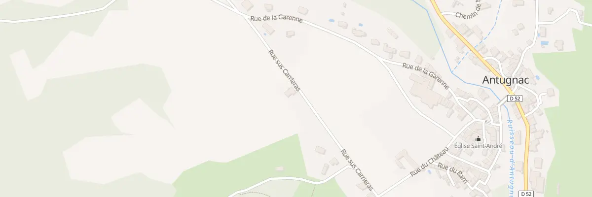 Plan de La Garenne à Antugnac