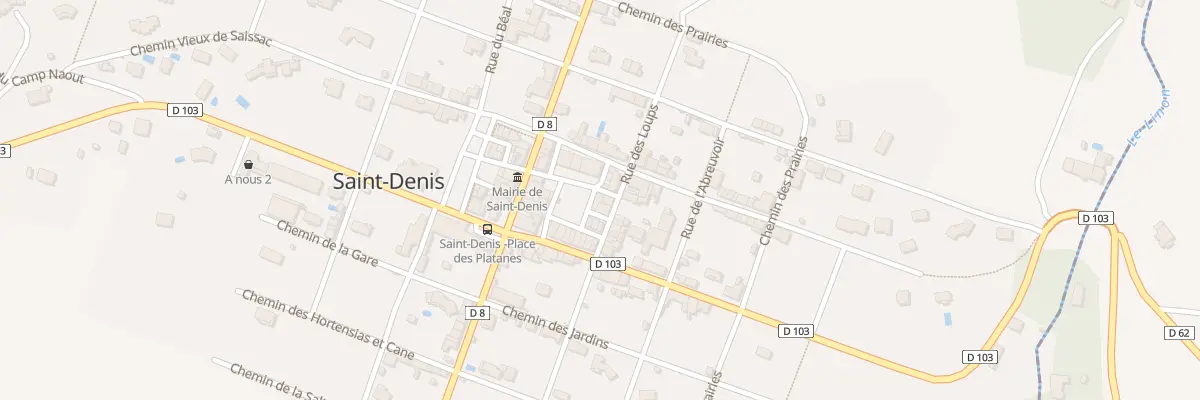 Plan du 41 Le Village à Saint-Denis