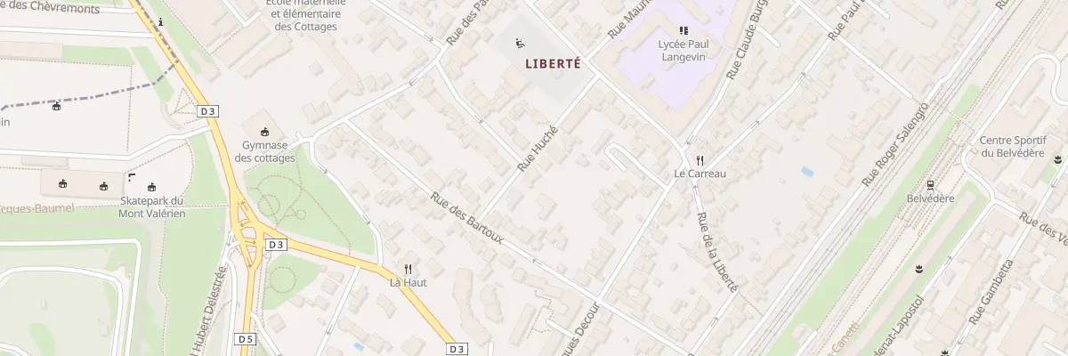 Plan du 16 Rue Huché à Suresnes