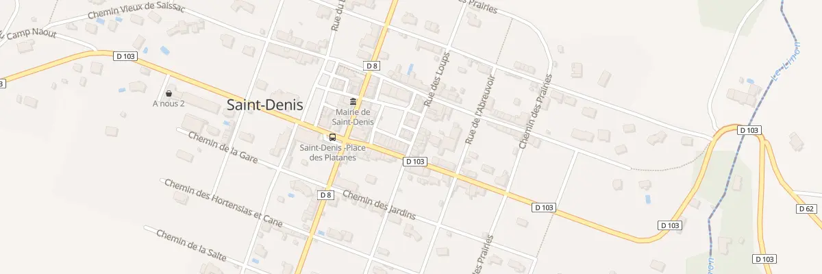 Plan du 2 Rue des Loups à Saint-Denis