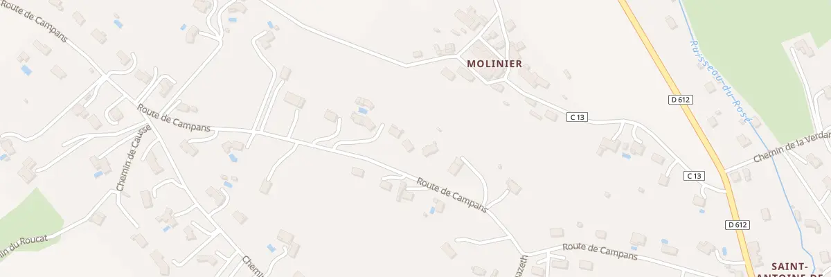 Plan du 32 Rte de Campans à Castres