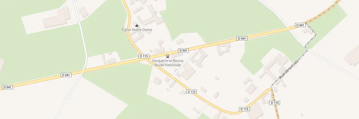 Plan du 9 Rte Nationale à Vacquerie-le-Boucq