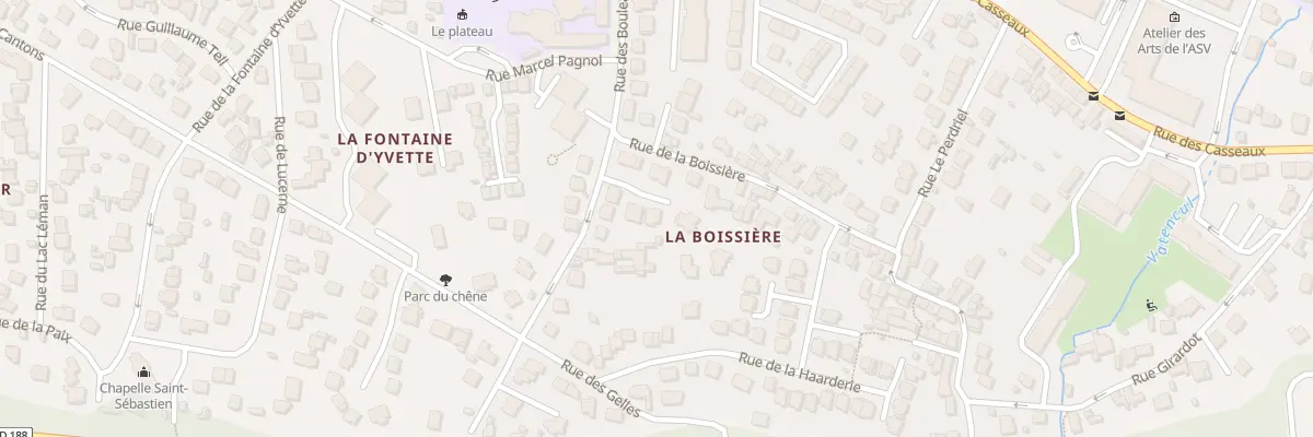 Plan du 38T Rue des Bouleaux à Villebon-sur-Yvette