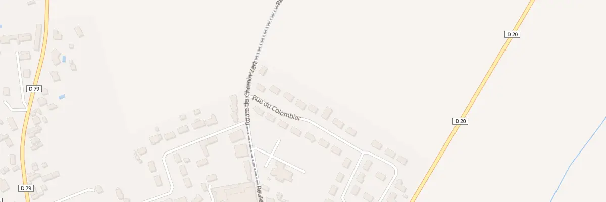 Plan du 8 Rue du Colombier à Allouis