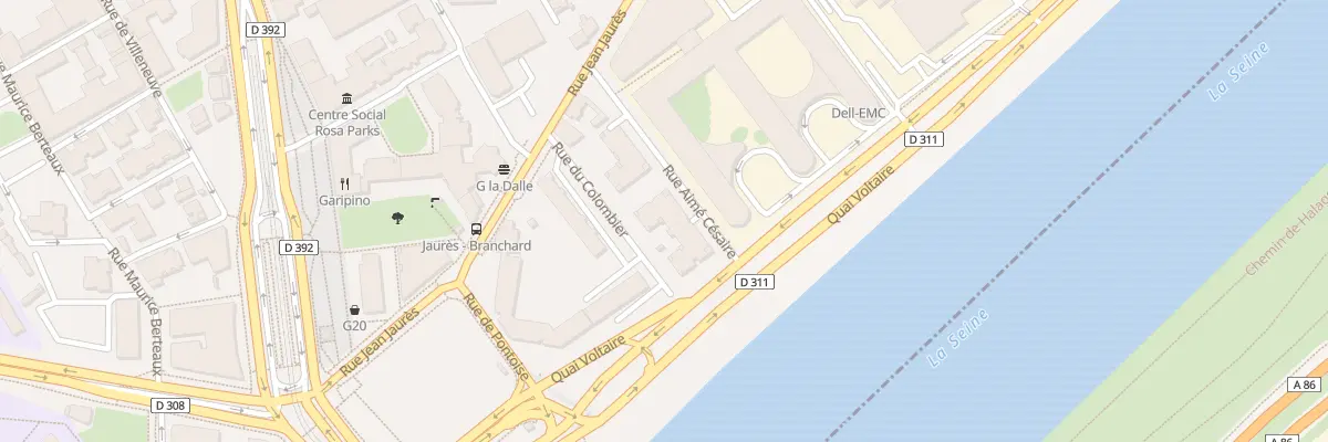 Plan du 3 Rue Aime Cesaire à Bezons