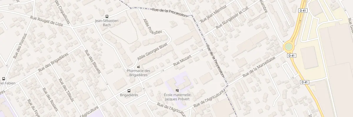 Plan du 10 Rue Mozart à Bezons