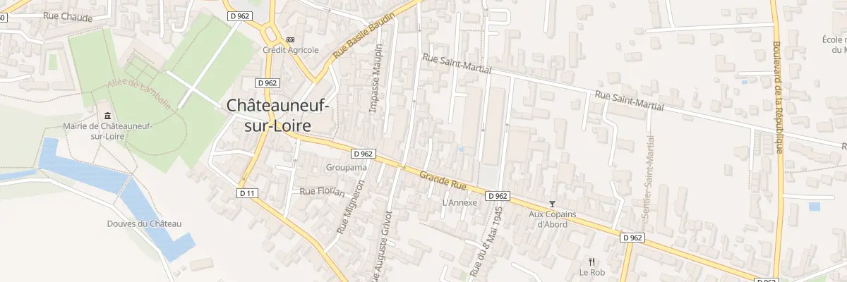 Plan du 2 Rue Abbadie à Châteauneuf-sur-Loire