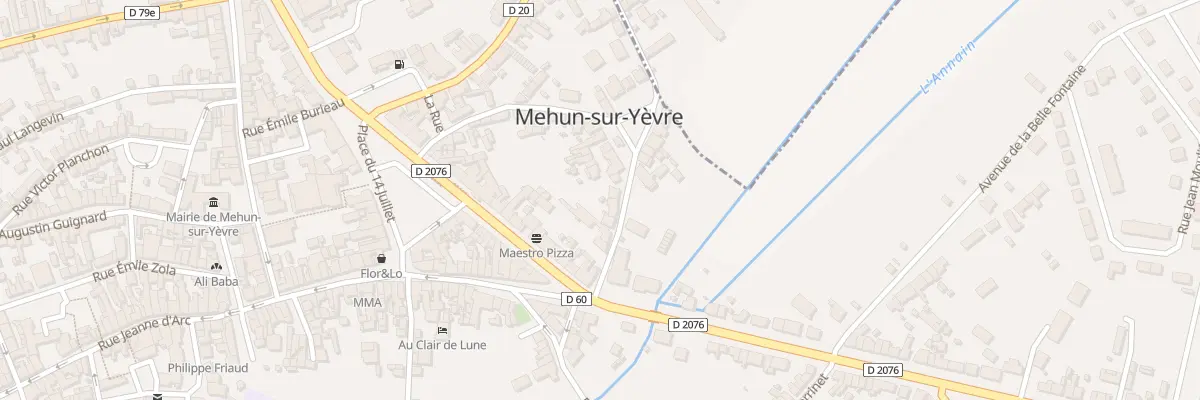 Plan du 9 Rue Marius Ameline à Mehun-sur-Yèvre