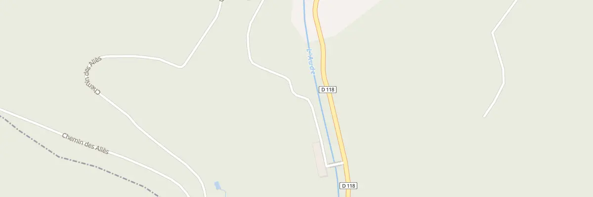 Plan du 2 Che des Alies à Axat