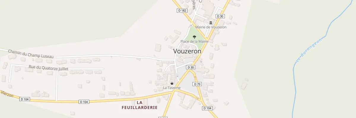 Plan du 8 Pl de l’Eglise à Vouzeron