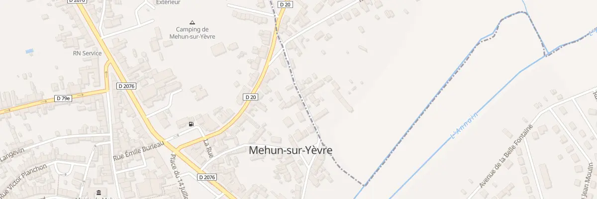 Plan du 9011 Rue Marius Ameline à Mehun-sur-Yèvre