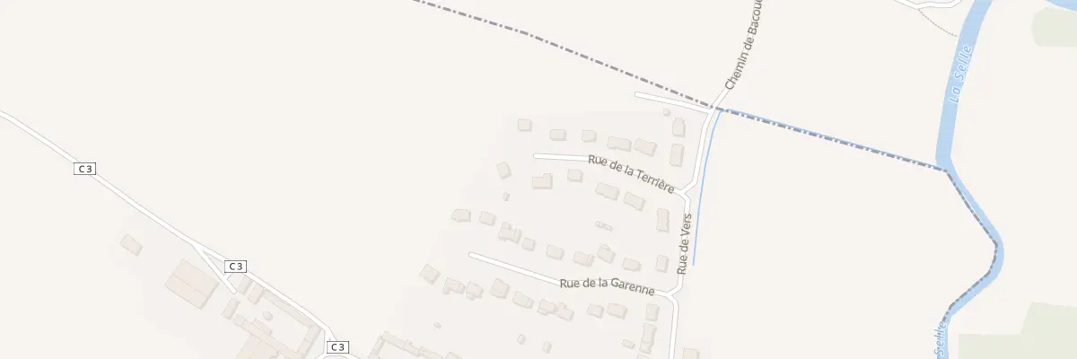 Plan du 9 Rue de la Terriere à Bacouel-sur-Selle