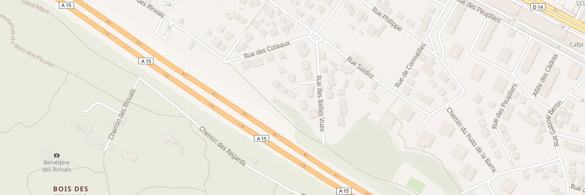 Plan du 1 Sen du Belvedere à Franconville