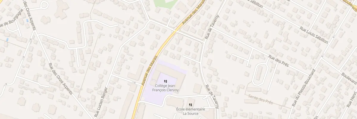 Plan du 2 All d’Auvergne à Franconville