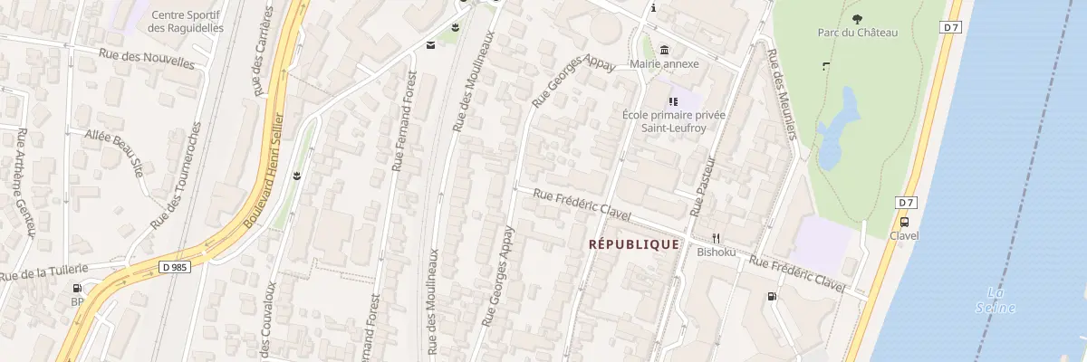 Plan du 28 Rue Frédéric Clavel à Suresnes
