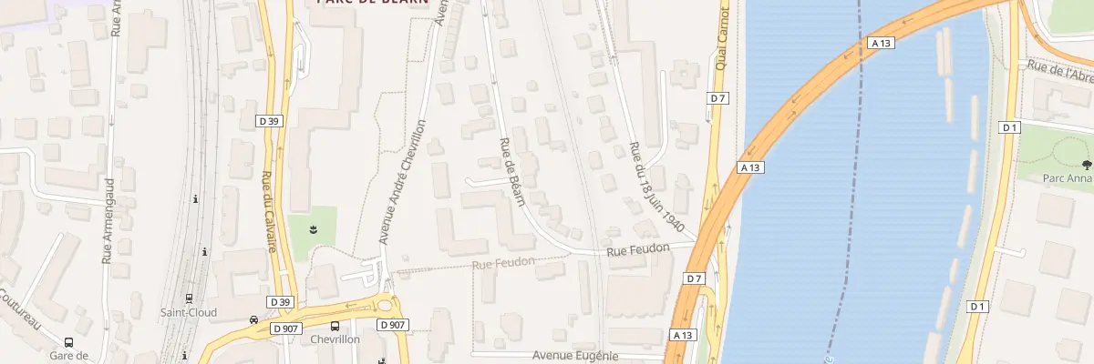 Plan du 10 Rue de Béarn à Saint-Cloud