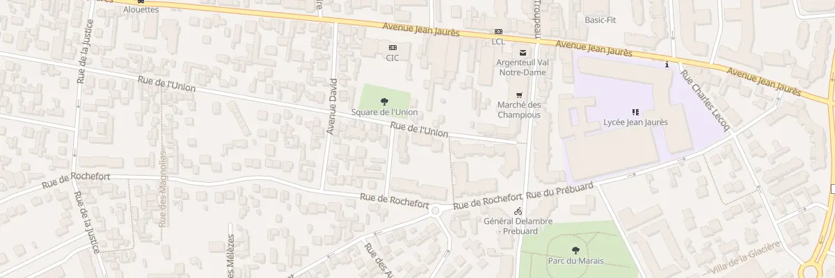 Plan du 1 Rue de l’Union à Argenteuil