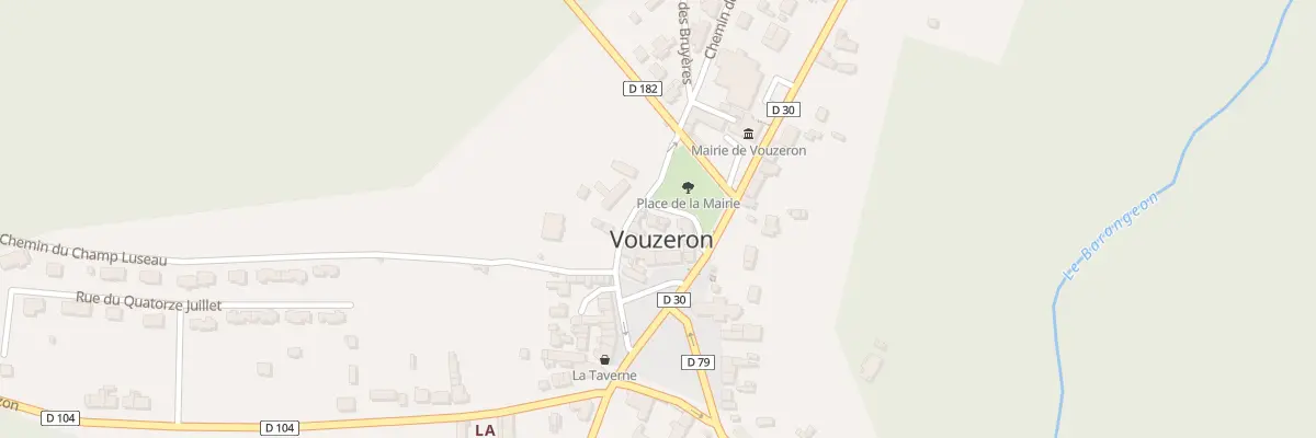 Plan du 1 Pl de la Mairie à Vouzeron