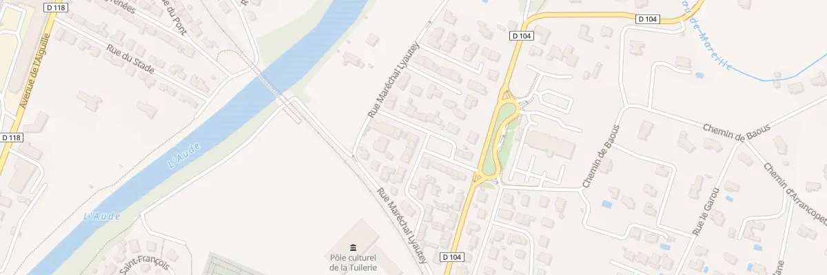 Plan du 6 Rue Jeanne d’Arc à Limoux