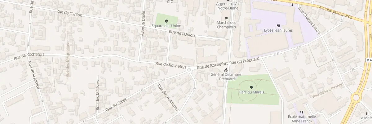 Plan du 4 Rue de Rochefort à Argenteuil