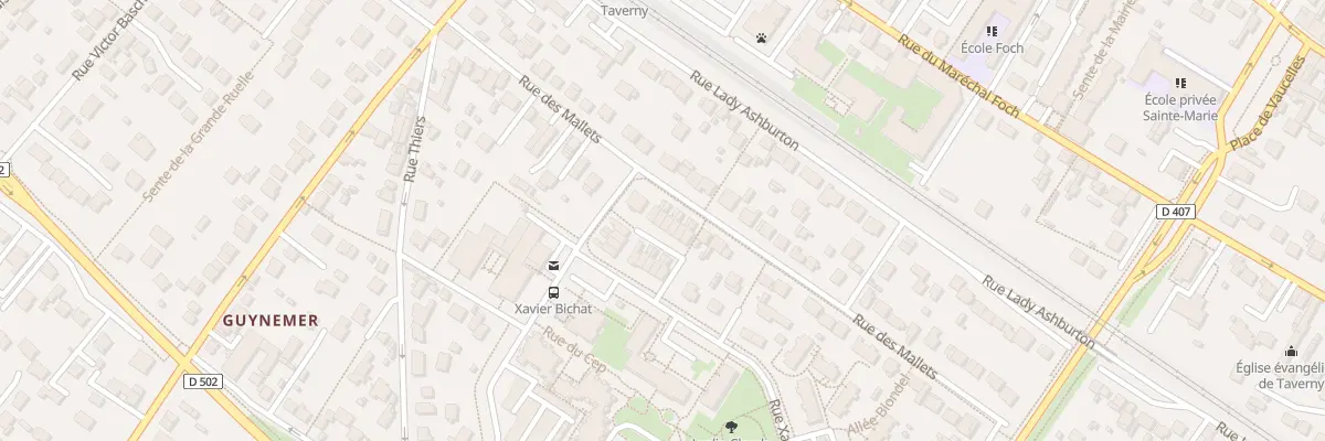 Plan du 28B Rue des Mallets à Taverny