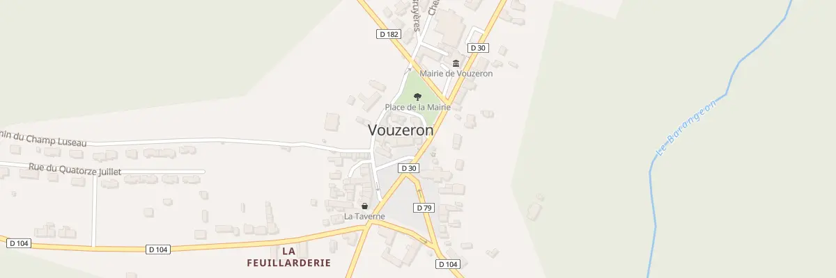 Plan du 1 Rte de Neuvy à Vouzeron