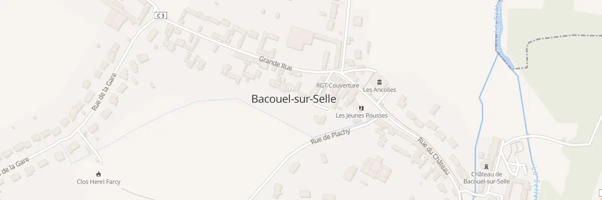 Plan du 1 Gr Grande Rue à Bacouel-sur-Selle