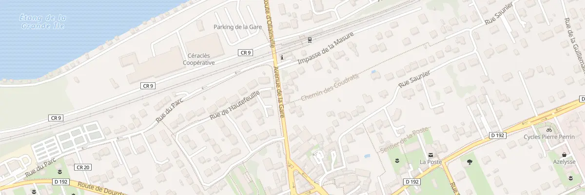 Plan du 12 Av de la Gare à Égly