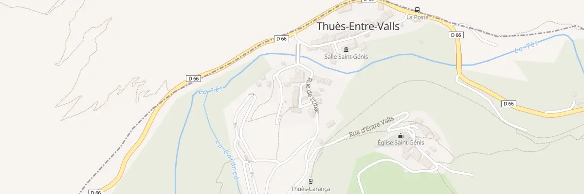 Plan du 12 Rue du Moulin à Thuès-Entre-Valls