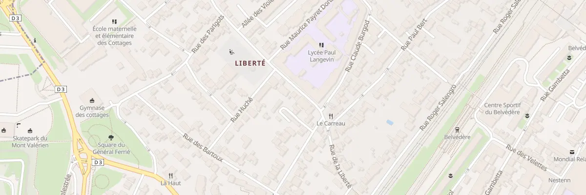 Plan du 13 Rue de la Liberté à Suresnes