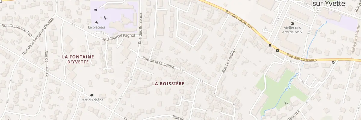 Plan du 11 Rue de la Boissière à Villebon-sur-Yvette