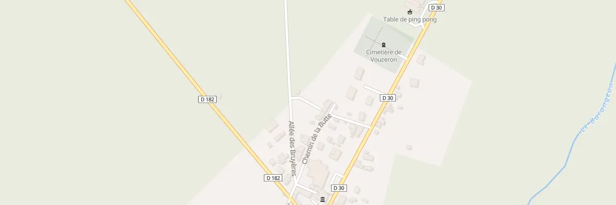 Plan du 4 All des Bruyeres à Vouzeron