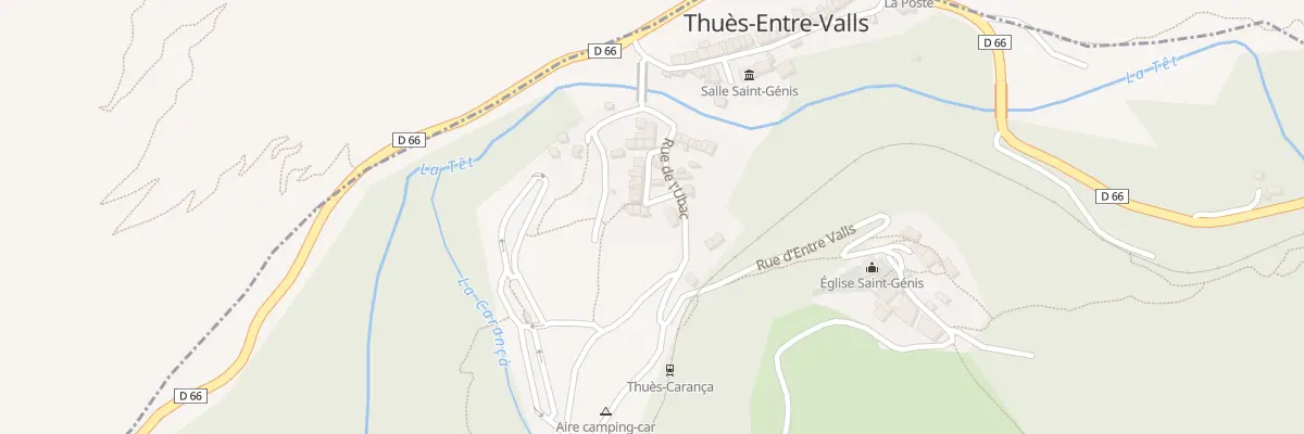 Plan du 40 Le Village à Thuès-Entre-Valls