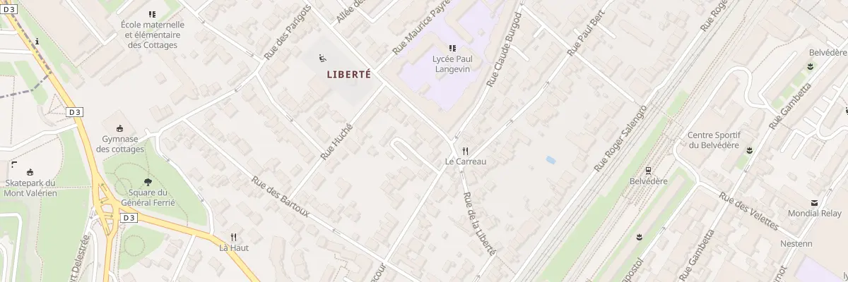 Plan du 11 Rue de la Liberté à Suresnes