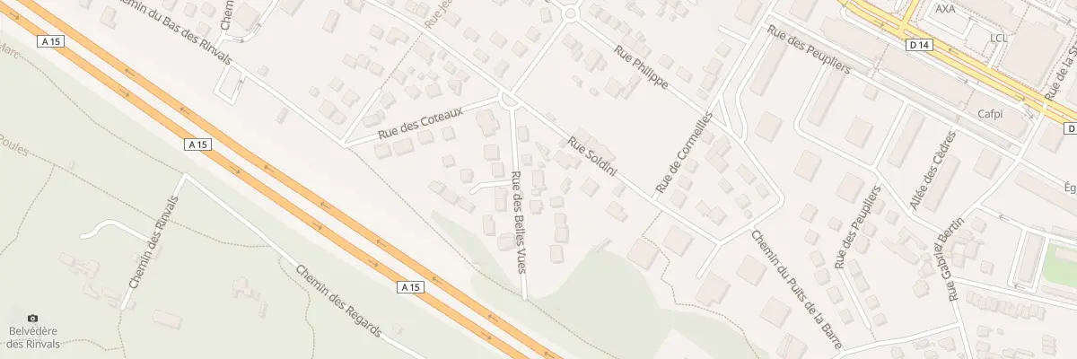 Plan du 3 Rue Belles Vues à Franconville