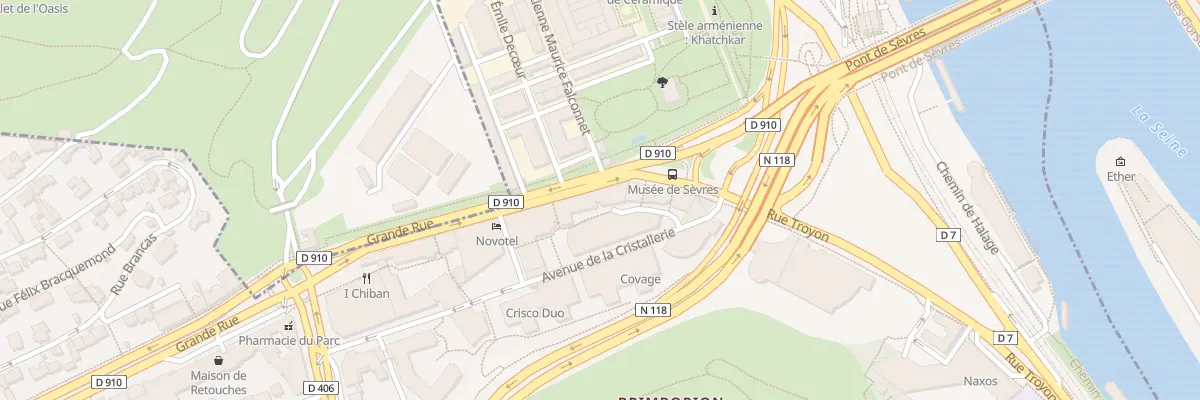 Plan du 5 Grande Rue à Sèvres