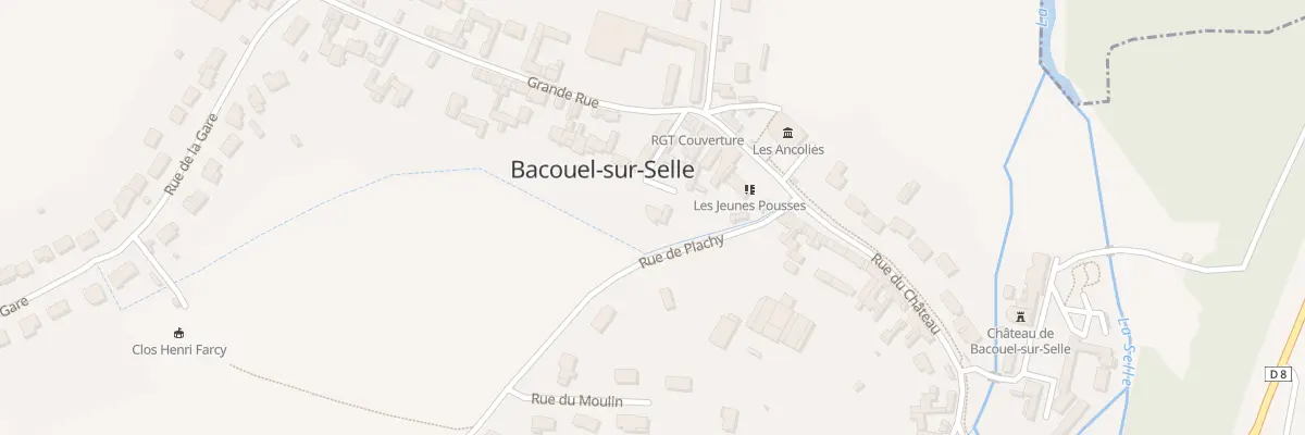 Plan du 2 Rue de Plachy à Bacouel-sur-Selle